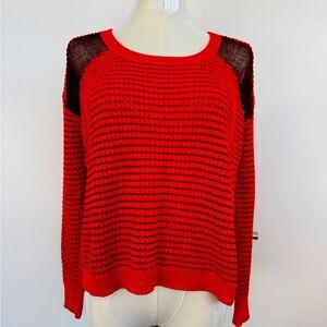 Red Knit Women's Sweater